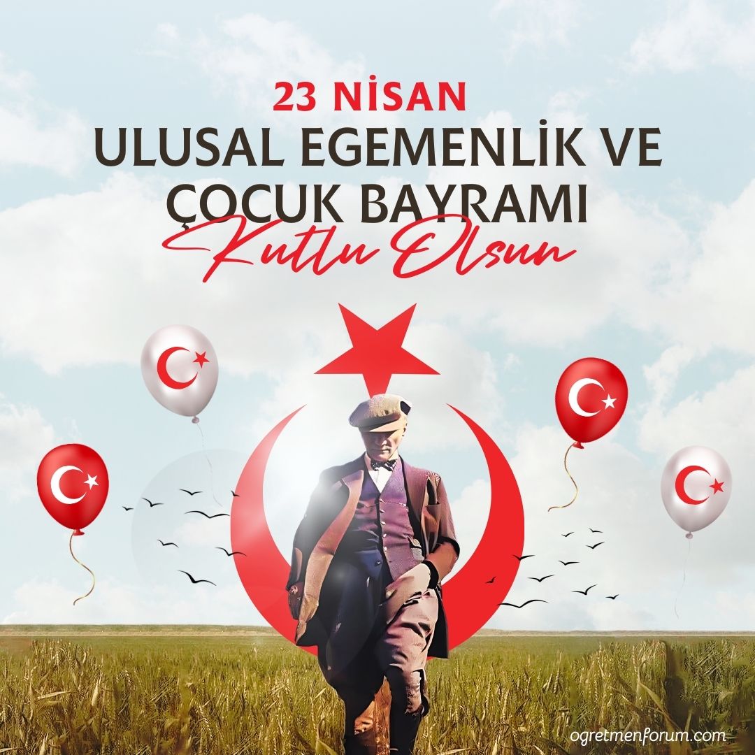 Kırmızı Çarpıcı 23 Nisan Ulusal Egemenlik ve Çocuk Bayramı Instagram Gönderisi (1).jpg