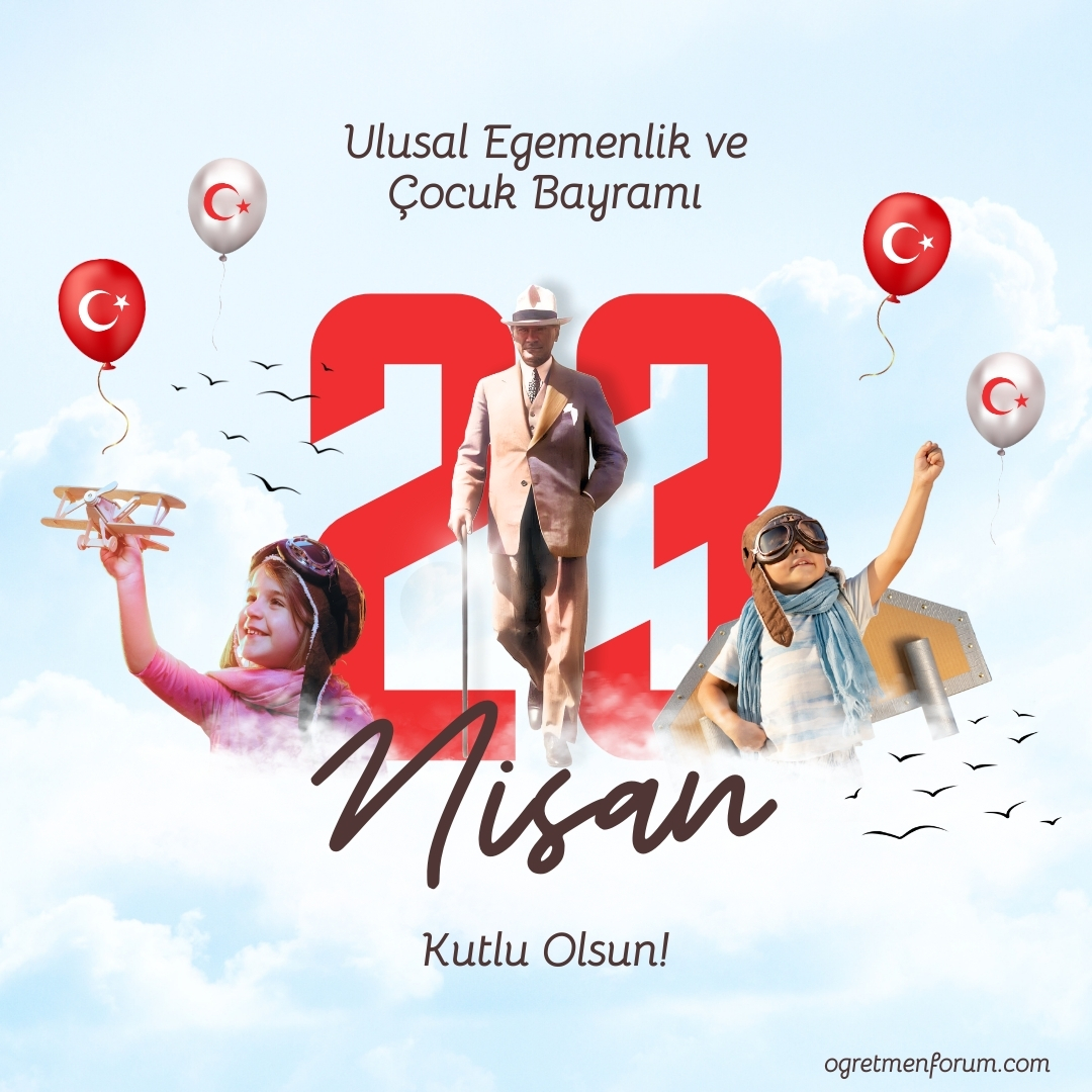 Kırmızı Çarpıcı 23 Nisan Ulusal Egemenlik ve Çocuk Bayramı Instagram Gönderisi.jpg