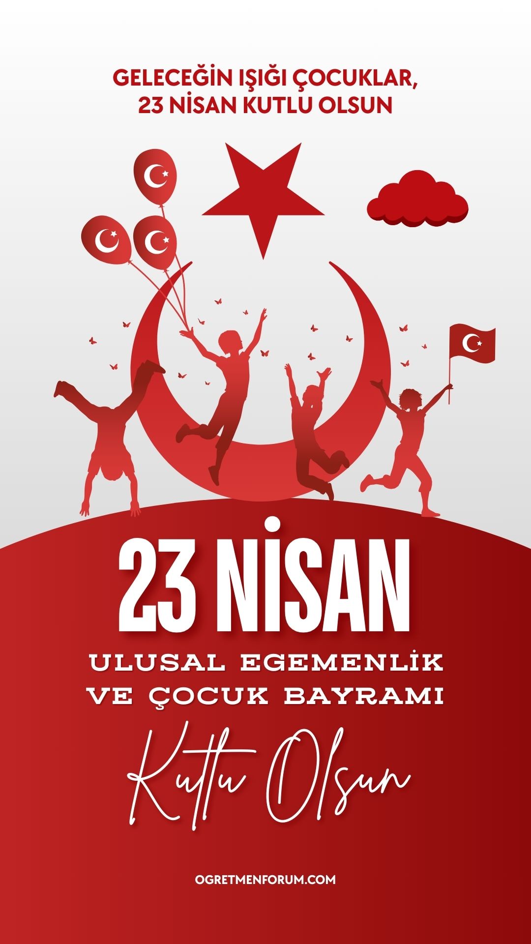 Kırmızı ve Beyaz Çarpıcı 23 Nisan Çocuk Bayramı Hikayeniz.jpg