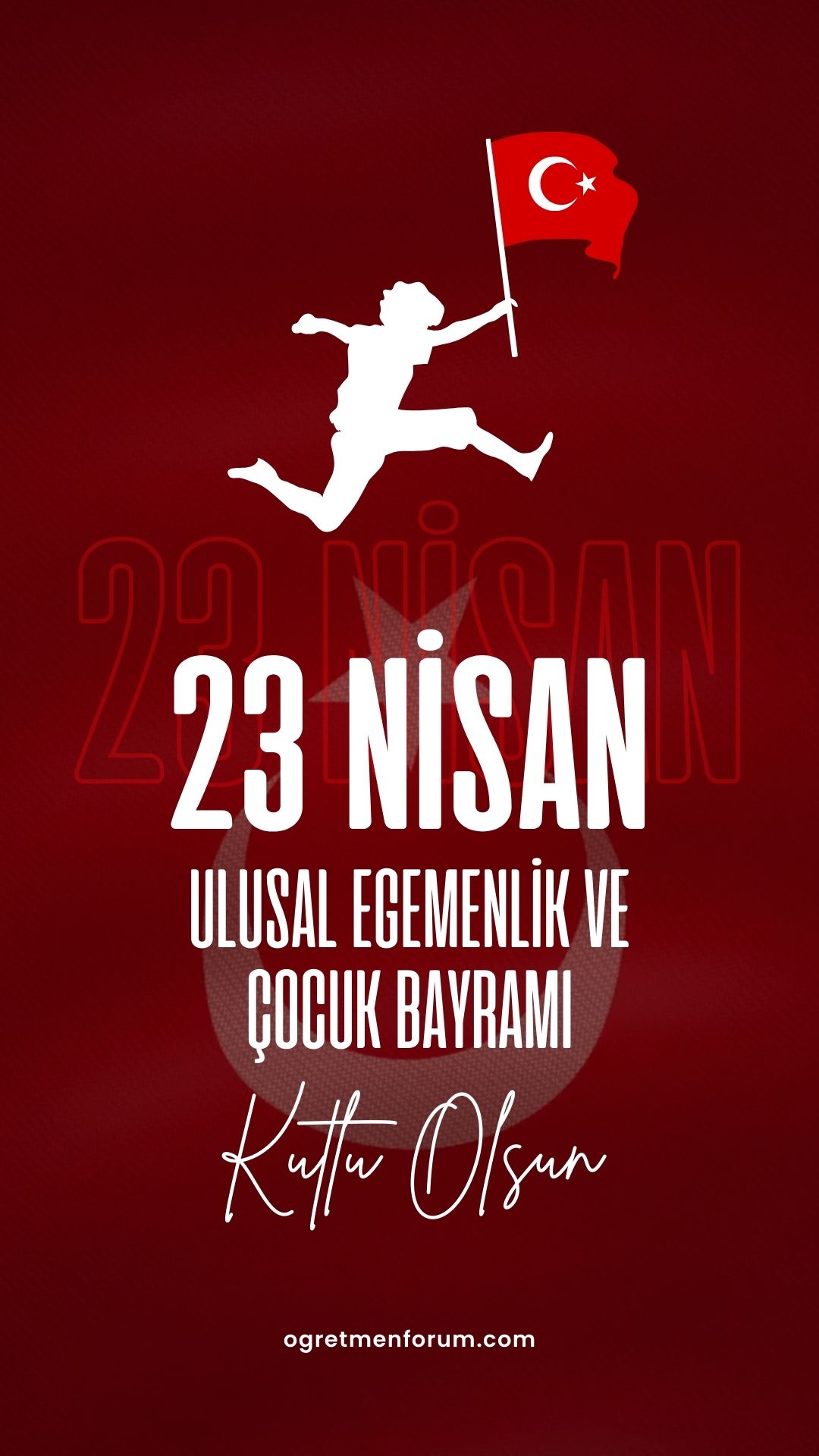 Kırmızı ve Beyaz Hareketli 23 Nisan Çocuk Bayramı Mobil Video.jpg
