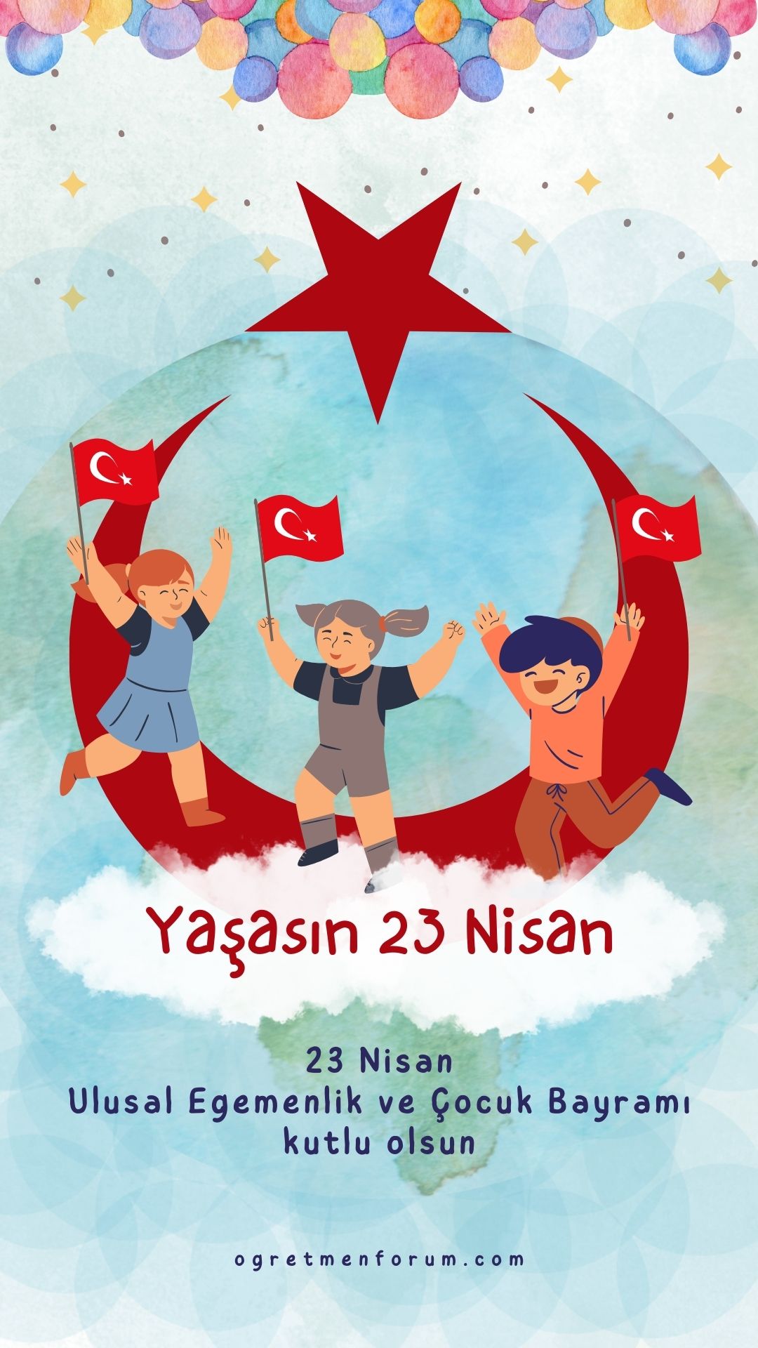Renkli Neşeli İllüstratif 23 Nisan Ulusal Egemenlik Ve Çocuk Bayramı Instagram Hikayesi.jpg