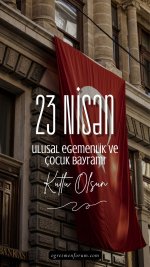 Sade Tipografik Kırmızı Beyaz 23 Nisan Ulusal Egemenlik ve Çocuk Bayramı Kutlama Instagram Hik...jpg